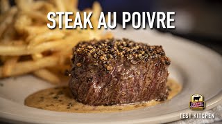 How to Make Steak Au Poivre  Classic French Recipe [upl. by Arraik]