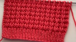 Very Easy Knitting Stitch Pattern For Sweater [upl. by Feune]