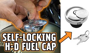 How to Open a HarleyDavidson SelfLocking Gas Cap  Denneys HD [upl. by Marven]