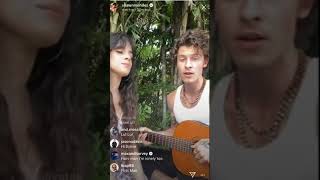 Shawn Mendes and Camila Cabello singing quotSeñoritaquot live on instagram [upl. by Williamson]