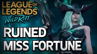 Ruined Miss Fortune Skin Spotlight  League of Legends  Wild Rift [upl. by Asilla]