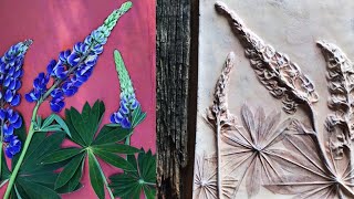 How to cast flowers in plaster  KLEVER DIY plaster cast art [upl. by Ruprecht720]