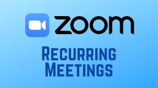 How to Schedule Recurring Meetings on Zoom [upl. by Inalak]