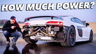 My Twin Turbo Audi R8 is DONE Dyno  First Drive [upl. by Dolley913]