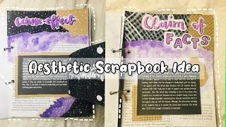 Aesthetic Scrapbook Idea  with pop up my project on school Literary Folio [upl. by Kristan]