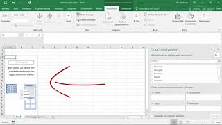 MS Office 365  Excel Draaitabellen  Een draaitabel maken 1 [upl. by Hosea]