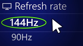 How to Change Monitor Refresh Rate on Windows 10 Best Settings [upl. by Saimerej546]