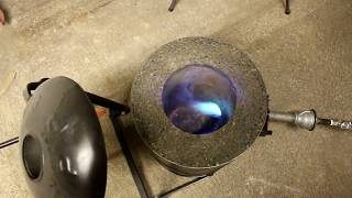 fabrication dun bruleur de forge DIY forge burner [upl. by Ahsekin]