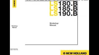 New Holland LS180B LS185B and LS190B SkidSteer Service Manual [upl. by Jacobine]