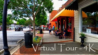 Norcross GA  Downtown Walking Tour  Georgia Suburb 4K [upl. by Lan]