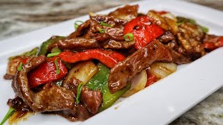 Super Easy PEPPER STEAK Recipe Better Than Take Out [upl. by Airetahs790]