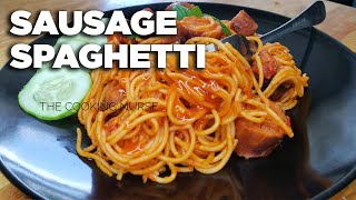 HOW TO MAKE TASTY ITALIAN SPAGHETTI SAUSAGE  EASY SAUSAGE SPAGHETTI RECIPE  The cooking nurse [upl. by Ligetti]