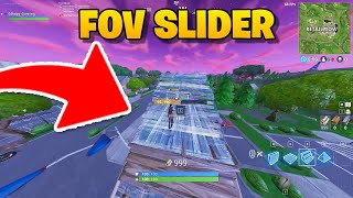 FOV slider in Fortnite [upl. by Jacobina]