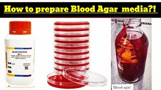 Media preparation in microbiology  How to prepare blood agar [upl. by Ahsiekahs]