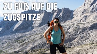 Zugspitze Wanderung übers Gatterl  zu Fuß auf Deutschlands höchsten Berg [upl. by Cyrill]