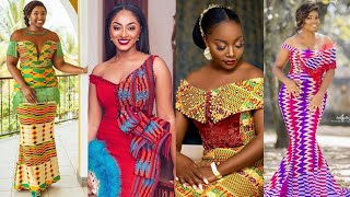 2019Ghana Wedding Dresses Kente Ankara Trendy Styles African Fashion [upl. by Ewolram849]