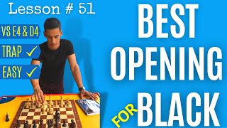 Chess lesson  51 Best Opening for Black  Chess openings the right way  The Czech Pirc Defense [upl. by Nimoynib]