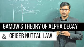 Gamows Theory of Alpha Decay AND Geiger Nuttal Law [upl. by Thalia]