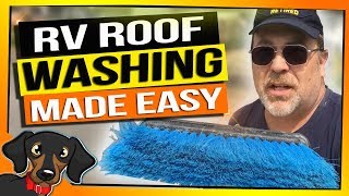 🔴RV Roof CLEANING The Easy Way  RV Living [upl. by Dredi148]