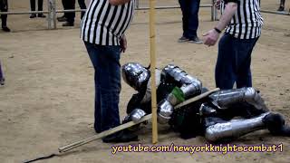 Micah Nelson Armored Combat League Polearm Champion Duels Day 152019 KNIGHT FIGHT [upl. by Mommy]