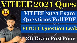 VITEEE 2021 Exam Cheating  VITEEE Questions PDF  VITEEE Question Leak [upl. by Schear]