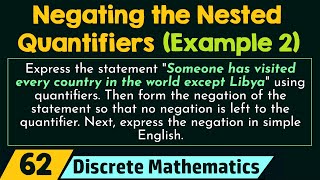 Negating the Nested Quantifiers Example 2 [upl. by Iharas]