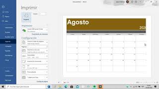 Calendario en Word [upl. by Karney]