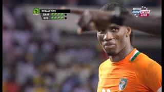 Zambia VS Ivory coast Final 2012 ALL PENALTY KICKS [upl. by Anelram]