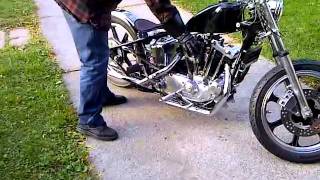 1974 XLCH Ironhead Kickstart [upl. by Scrogan]