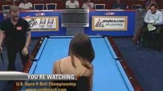 Billiards Pool US Open 9Ball Championship ImmonenPaez [upl. by Eillit]