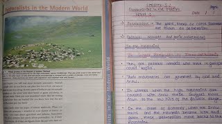 Class 9 History Notes Chapter 5  Pastoralists in the Modern WorldNotes in discription [upl. by Thin]