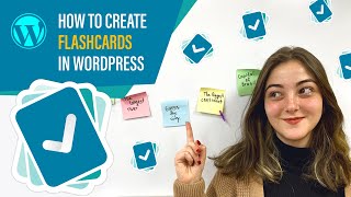 How to create Flashcards Quiz in WordPress [upl. by Yanal655]