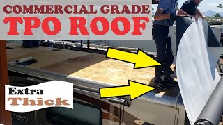 Installing a Commercial TPO Membrane on a RV [upl. by Licko]