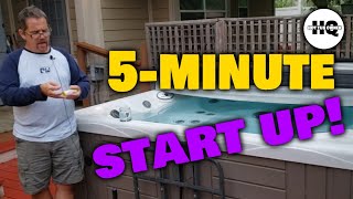 Hot Tub Water Chemical Start Up Step by Step [upl. by Nahsab]