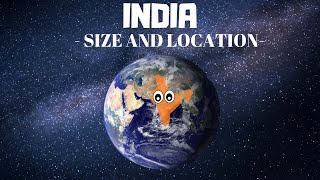 India Size And Location  Class 9 Geography Chapter 1  CBSE  NCERT [upl. by Eddra]