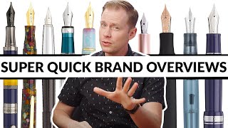 Fountain Pen Brands  Explained [upl. by Budd]