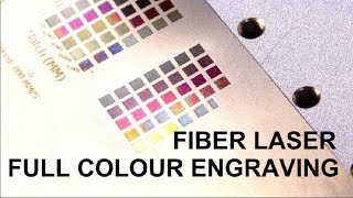 FIBER LASER FULLCOLOUR ENGRAVING TEST [upl. by Adranoel517]