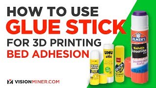 How To Use Glue Stick for 3D Printer Bed Adhesion [upl. by Verge]