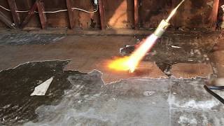 Removing linoleum flooring [upl. by Pare]