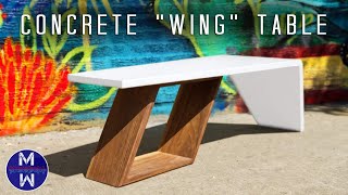 DIY Concrete WATERFALL Table  How to Make  GFRC [upl. by Akalam]