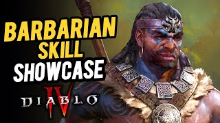 BARBARIAN SKILLS SHOWCASE  Diablo 4 [upl. by Gwynne490]