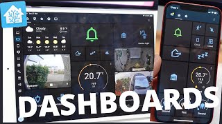 Two SIMPLE Home Assistant Dashboards for Mobile and Tablet NO coding [upl. by Feodore]