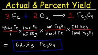 How To Calculate The Percent Yield and Theoretical Yield [upl. by Pero303]