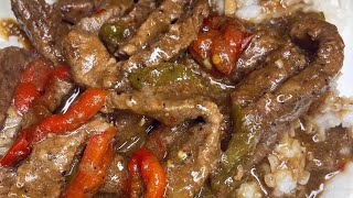 Pepper Steak w jasmine rice 💕 [upl. by Dickenson]