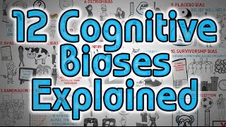 12 Cognitive Biases Explained  How to Think Better and More Logically Removing Bias [upl. by Liza964]