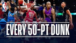 Every 50Point Dunk In NBA Dunk Contest History 19842019 [upl. by Nawak]