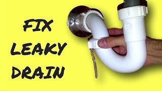 Repair Leaky Sink Drain Pipe [upl. by Ullyot]