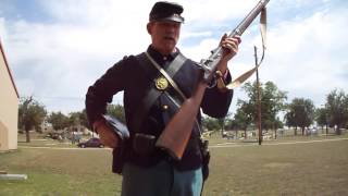 Loading and Firing a Civil War Springfield Rifle Musket [upl. by Apurk]