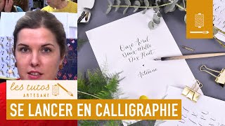 TUTO  Débuter la calligraphie  Noëlie du studio Calligraphique [upl. by Okoyik]