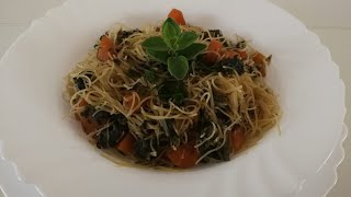 Spaghetti di Riso con Verdure  Ricetta Vegana di DENISA [upl. by Winfred]